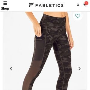 Fabletics Camo Mila Legging Large